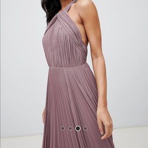 ASOS Pleated Mauve Bridesmaid/Formal Dress
